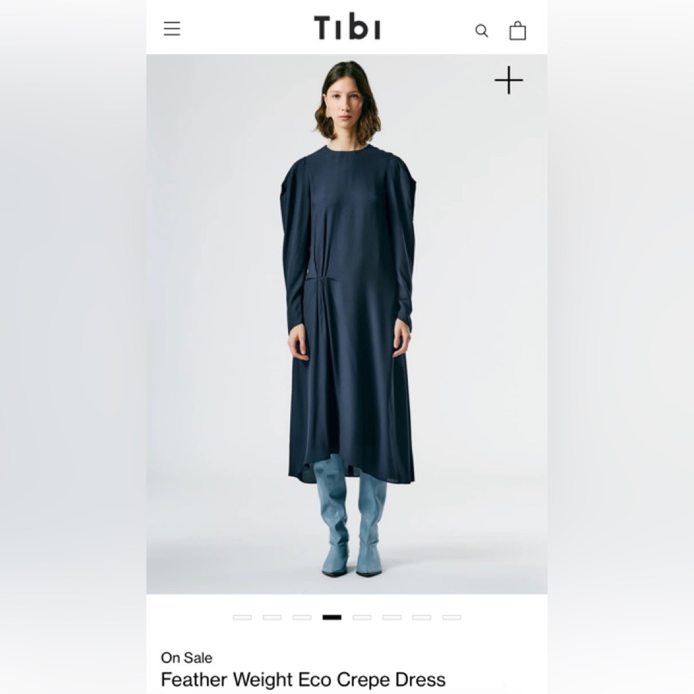 Tibi Feather Weight Eco Crepe Dress